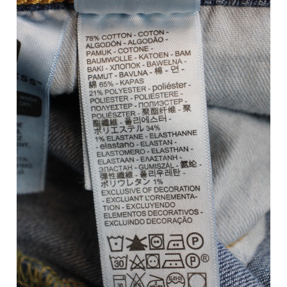 Levis Jeans Mens 44 x 32 Blue Cotton Blend Stretch 541 Athletic Tapper Fit - Picture 3 of 8